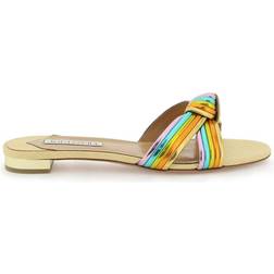 Aquazzura Bacalar Leather Sandals - Multicoloured