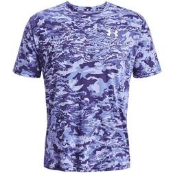 Under Armour Herren ABC Camo Kurzarm-Oberteil Sonar Blau Weiß