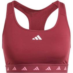 adidas Powerreact Training Mediumsupport Techfit Bra Burgundy Röd