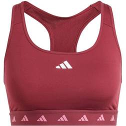 adidas Womens Powerreact Train Medium Support Techfit Bra - Red