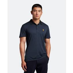 Lyle & Scott Golf Microstripe Poloshirt DARK NAVY/JET BLACK