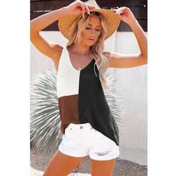 Dailyhaute V-Neck Color Block Knit Tank