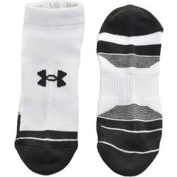 Under Armour Mens No Show Tech Socks White 7.5-12, Colour: White