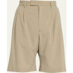 Amiri Double pleat shorts tan