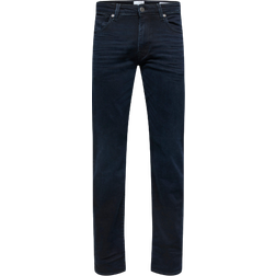 Selected 196 Straight Fit Jeans - Blue/Black Denim