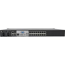 Tripp Lite B064-016-02-IPG TAA Compliant 16 Port KVM Switch Cat5 IP 2 1 User Virtual Media