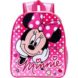 TDL Girls Pink Minnie Mouse Disney Junior Backpack School Bag