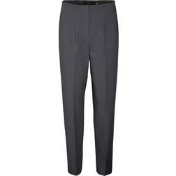 Vero Moda Sandy High Waist Pants - Grey/Grey Pinstripe