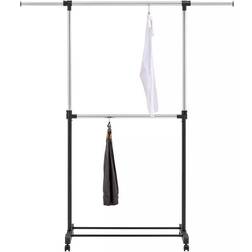 Room Essentials Adjustable Double Rod Clothes Rack 61x70"