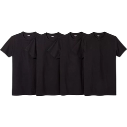 Goodfellow & Co Men's Short Sleeve Crew-Neck T-shirt 4-pack - Black