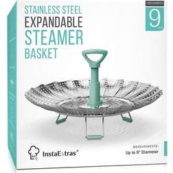 InstaExtras Stainless Steel Expandable Steam Insert 9 "