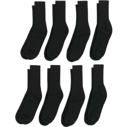 Hanes Men's Crew Socks 8-pack - Black