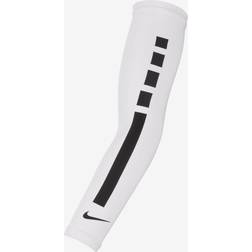 Nike Pro Elite Youth Basketball Sleeves Youth Small/Youth Medium White/Black