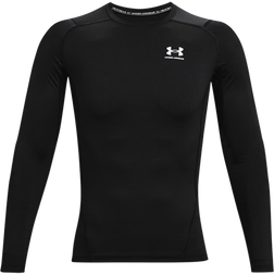 Under Armour Men's Heatgear Long Sleeve Top - Black/White