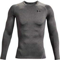 Under Armour Men's Heatgear Long Sleeve Top - Carbon Heather/Black