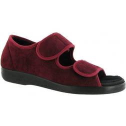 GBS GBS Med Burgundy Med Brompton Touch Fastening Slipper