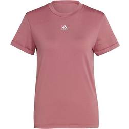 Adidas Women's Aeroknit Seamless Tee - Pink Strata/White