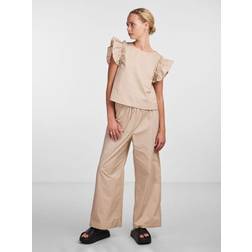 Pieces Pcjulla Wide Trousers - Nomad