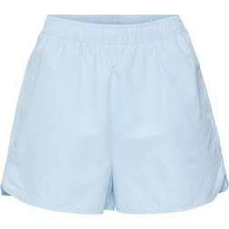 Noisy May Hög Midja Shorts Blå