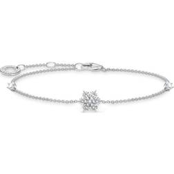 Thomas Sabo Armband snöflinga med vita stenar silver
