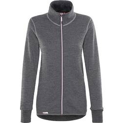 Woolpower Full Zip Jacket 400 Unisex - Grey/Rose