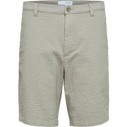 Selected Seersucker Shorts Grøn