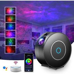 Suppou Led WiFi Smart Galaxy 3D Star Projector Natlampe