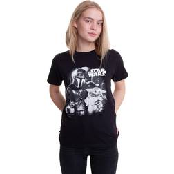 Star Wars The Mandalorian BW Photo T-Shirt