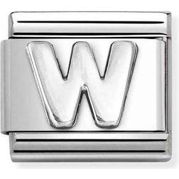 Nomination Classic Silver Letter W Charm
