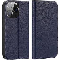 Dux ducis iPhone 14 Pro Skin X2 læder cover Blå