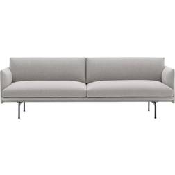 Muuto Outline Clay 12 Black Sofa
