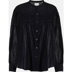 Isabel Marant Étoile Marant Etoile Bluse Plalia aus Baumwolle Schwarz