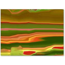 Trademark Fine Art 'Neon Cactus Liquid Stripes' Kathie McCurdy on Wrapped Wall Decor