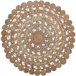 Bloomingville Round Handwoven Jute Rug Brown, Natural