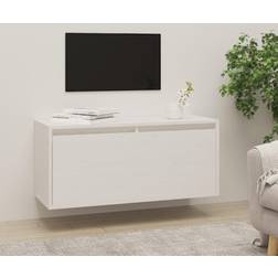 vidaXL white, 1 1/2x Pine Wall Cabinet