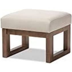 Baxton Studio Ottomans Light Pouffe