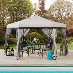 Sunjoy 11x11 Pop Up Gazebo, 2-Tone