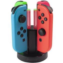 Insten Charging Station For Nintendo Switch and OLED Model Joycon Controller with LED Light Bar Indicator USB Joy-Con Charger Dock Stand