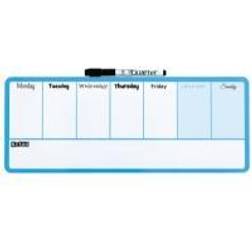 Nobo Mini Wall Mountable Magnetic Whiteboard Weekly Planner