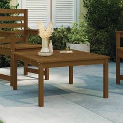 vidaXL havebord 82,5x82,5x45 massivt fyrretræ gyldenbrun