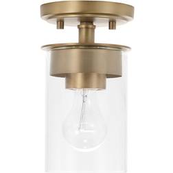 Capital Lighting Mason Brass Ceiling Flush Light 5"