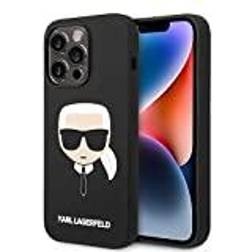 Karl Lagerfeld iPhone 14 Pro Max Cover Liquid Silicone Sort