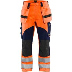 Blåkläder Multinorm hantverksbyxa, Hi-vis Orange/Marinblå