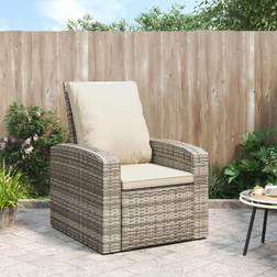 vidaXL Positionsstol hynder polyrattan Havelænestol
