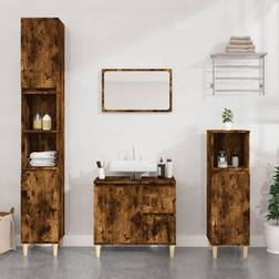 vidaXL Smoked Oak Bathroom Cabinet 30 x 30 x 190 cm