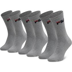 Fila Pack-3 High-top Socks - Grey Cotton