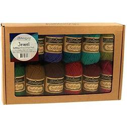 Scheepjes Softfun Jewel Yarn Colour Pack 12 x 20 Gram 1 Box