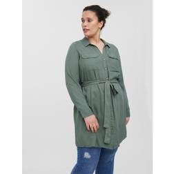 Vero Moda Vmbumpy L/S Shirt Dress - Green