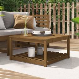 vidaXL havebord 82,5x82,5x45 massivt fyrretræ gyldenbrun