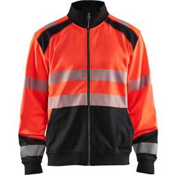 Blåkläder 355825285599XXXL Sweatshirt mit Reissverschluss, High Vis Rot/Schwarz, Größe